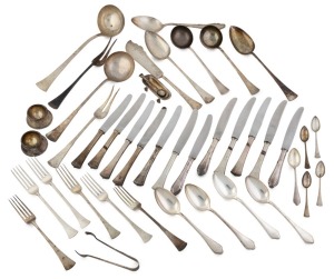 Assorted antique Austro-Hungarian silver cutlery and table ware, 19th/20th century, (118 items), 4.35kg not including knives