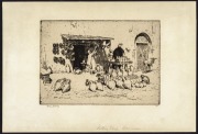 LIONEL ARTHUR LINDSAY (1874 - 1961) Pottery Shop, Kairouan, drypoint etching, 1928, signed in the plate and in pencil in the lower margin, from an edition of 100, 17.5 x 25cm image size.