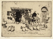 LIONEL ARTHUR LINDSAY (1874 - 1961) Pottery Shop, Kairouan, drypoint etching, 1928, signed in the plate and in pencil in the lower margin, from an edition of 100, 17.5 x 25cm image size. - 2