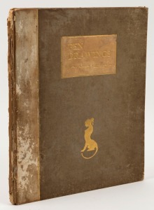 PEN DRAWINGS, NORMAN LINDSAY, limited edition 239/500, [Syd. 1924], hardcover, with 12 tipped in lithograph plates, spine and boards in poor condition with foxing and toning throughout, however plates all in good to very good condition,