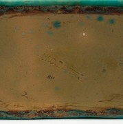 BENNETTS POTTERY green glazed flower trough, stamped "W.C. BENNETTS", ​​​​​​​15cm high, 40cm wide - 4