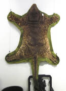 LEOPARD SKIN RUG: Shot in Malaya in 1927. Length 170cm, width 120cm
