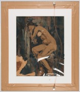 ARTIST UNKNOWN, double sided picture (forest scene and nude), oil on board,&nbsp; 47cm x 57cm,&nbsp; 75cm x 85cm overall - 3