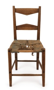 ANTONIO DEBORTOLI (attributed) blackwood and eucalypt cottage chair, late 19th century, ​​​​​​​86cm high