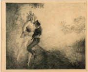 NORMAN LINDSAY (1879-1969), Robin Hood, etching, signed and titled in the lower margin, ​​​​​​​26 x 22cm, 48 x 41cm overall