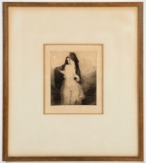 NORMAN LINDSAY (1879-1969), (Spanish lady), etching, signed lower right "Norman Lindsay", 20 x 16cm, 45 x 40cm overall - 2