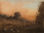 GEOFFREY SPARKS (Australian), (untitled landscapes), two watercolours,  both signed and dated '87, 48 x 53cm each overall - 4