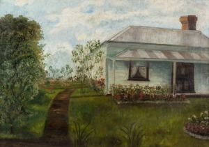 E. CHRISTINA LYALL, (Narre Warren Cottage & Garden), oil on canvas, signed and dated 1903 verso, 43 x 61cm; framed 58 x 75cm.