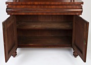 A Colonial Australian cedar chiffonier, full cedar construction with Thomas Hope scroll back and full turned columns, New South Wales origin, circa 1840, 143cm high, 119cm wide, 53cm deep - 2