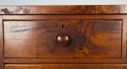 An early Colonial Australian huon pine chest of five drawers, Tasmanian origin, circa 1840, ​​​​​​​124cm high, 117cm wide, 52cm deep - 2