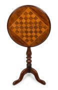 An Australian games top wine table with tilting mechanism, cedar and huon pine, circa 1880, 72cm high, 51cm diameter - 2