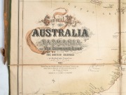 Freidrich RAVENSTEIN, "General map of Australia and Tasmania or Van Diemen's Land showing The British Colonies as divided into counties, 1857. Drawn from the British & French Government Surveys and other sources; With the new Electoral divisions of the Co - 3