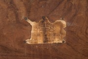 A Colonial Australian cedar miner's settee by DAVID MACKENZIE, Sydney origin, circa 1850s, bearing remains of paper label on back "D. MACKENZIE, PITT STREET SYDNEY". Note: The label is illustrated in "Australian Furniture" by Fahy & Simpson, page 86. 88cm - 3