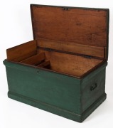 An antique blanket box with painted finish, red and kauri pine with Baltic pine base, South Australian origin, 19th century, 51cm high, 101cm wide, 56cm deep - 2