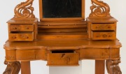 An antique Australian dressing table, birdseye huon pine, Melbourne origin, circa 1875, ​​​​​​​161cm high, 120cm wide, 51cm deep - 2