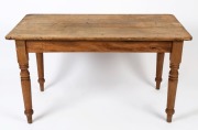 A rustic antique farmhouse scullery table, kauri and Baltic pine, South Australian origin, 19th century,  76cm x 137cm x 73cm