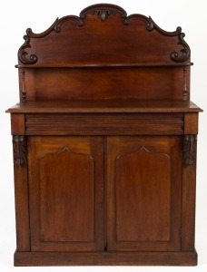 An antique Australian cedar chiffonier with shield panel door, circa 1870, ​​​​​​​151cm high, 107cm wide, 46cm deep