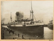 "ADELAIDE STEAMSHIP COMPANY LIMITED" photo advertising display by SEARS PHOTOGRAPHERS, mounted on original card with captions, early 20th century, 61 x 76cm overall - 4