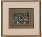 S.E.F.C. Australian Rules Football 1926 team photograph albumen print laid down on original green card in later frame, ​​​​​​​sheet size 13.5 x 19cm, 43 x 48cm overall