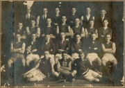 S.E.F.C. Australian Rules Football 1926 team photograph albumen print laid down on original green card in later frame, ​​​​​​​sheet size 13.5 x 19cm, 43 x 48cm overall - 2