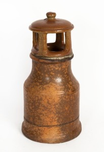 HOFFMAN pottery chimney pot with attached diffuser, stamped "Hoffman", ​​​​​​​64cm high