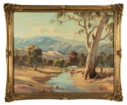 AMBROSE GRIFFIN (1912-1980), Mt. Buffalo From Gapstead Creek, oil on canvas board, signed lower right "Ambrose Griffin", ​​​​​​​52 x 64cm, 62 x 75cm overall - 2