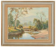 AMBROSE GRIFFIN (1912-1980), King Parrot Creek, Flowerdale, oil on canvas on board, ​​​​​​​38 x 48cm, 52 x 62cm overall - 2