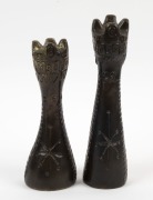 McLAREN pottery King and Queen salt and pepper shakers,  incised "McLaren", 25cm and 23cm high - 2