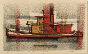 KENNETH WILLIAM DAVID JACK (1924 - 2006), P.S. ADELAIDE - Murray River Paddle Steamers No.8, lithograph, titled, editioned 27/30 and signed in lower margin, 26 x 43cm; framed 47 x 65cm.