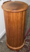 An antique Australian cylindrical pedestal cabinet, huon pine, Tasmanian origin, 19th century, 93cm high, 43cm diameter - 6