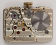 MOVADO&nbsp;9ct gold cased Art Deco gent's wristwatch, manual movement with subsidiary dial, 3.9cm high, 2.2cm wide including crown - 5