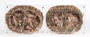 KADAITCHA BOOTS: Emu feather & wool fibre.