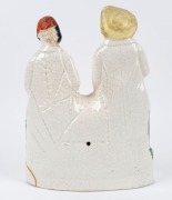 "TAM O'SHANTER & SOUTER JOHNNY" Staffordshire pottery statue, early 19th century, &nbsp;34cm high - 2