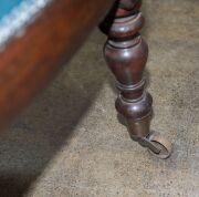 A Colonial Australian cedar easy chair with finely turned legs and scrolled arms, circa 1850,  62cm across the arms  - 13