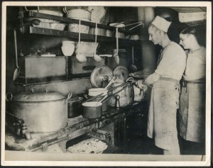 THE B.A.N.Z. ANTARCTIC EXPEDITION: Official original photograph by Captain Frank Hurley: Image A32 - Title: A Tough Problem, with official "MAWSON ANTARCTIC EXPEDITION" handstamp and release date "TUESDAY APR.15, 1930" verso, together with official printe