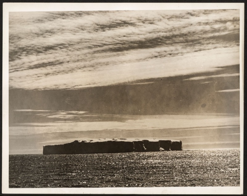 THE B.A.N.Z. ANTARCTIC EXPEDITION: Official original photograph by Captain Frank Hurley: Image A79 - Title: An Antarctic Dreadnought. with official "MAWSON ANTARCTIC EXPEDITION" handstamp and release date "FRIDAY MAY 23, 1930" verso, together with officia