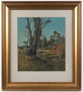 LANCE SOLOMON (1913-1989), (landscape), oil on board, signed lower left "Lance Solomon", titled lower right (illegible), 45 x 40cm, 73 x 66cm overall - 2