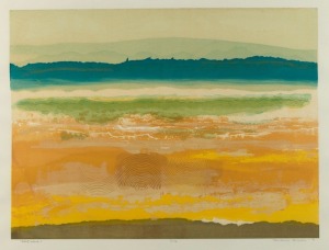 BARBARA NANCY BRASH (1925-1998), I.) Heat Haze, artist proof 1/1, II.) Heat Wave, 5/14, framed lithographs, signed and titled in the lower margins, 62 x 81cm each overall