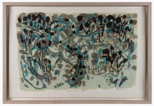 DAVID RANKIN (1946 - ), Silver & Brown Ridge, 1990, screenprint, 19/90, signed and titled in the lower margin "Rankin, '90", 65 x 98cm, 74 x 109cm overall