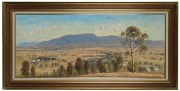 LAURENCE FINNEY (1939 - ), Towards the Grampians, oil on canvas, signed lower right "Laurence Finney, '90", 45 x 107cm, 62 x 123cm overall - 2