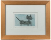 MICHAEL L. LEUNIG (1944 - ), (untitled cat), lithograph, 13/75, signed lower right "Leunig", 16 x 24cm, 38 x 48cm overall - 2