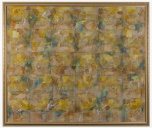 ROBERT HENDERSON (BOB) GRIEVE (1924 - 2006), Yellow Variations, oil on board,  signed upper right, titled verso, 122 x 146cm; framed 132 x 157cm.