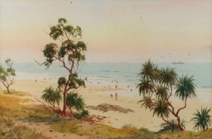 Artist Unknown, Alma Bay, Magnetic Island, North Queensland, and Nambour, Queensland, two watercolours, titled verso, one initialled "W.L. and dated 1926, both 30 x 45cm and individually framed, both 46 x 64cm. (2 items)