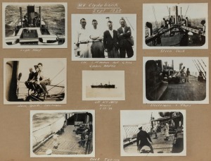 A photograph album titled "Glimpses of Nauru and Ocean Islands" and containing more than 350 small-format photographs (some assembled into panoramas). Extensively annotated with dates ranging from 1930 to 1935 the album records the activities of staff wor