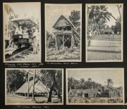 NAURU & OCEAN ISLANDS: A 1933 - continuation of the collection offered in the previous lot; this album with many photographs of larger format including village scenes (Ooma, Tapiwa, Tabiang, Puakanakai, etc.), Phosphate Field near Cricket Ground, Head Tow