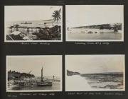 NAURU & OCEAN ISLANDS: A 1933 - continuation of the collection offered in the previous lot; this album with many photographs of larger format including village scenes (Ooma, Tapiwa, Tabiang, Puakanakai, etc.), Phosphate Field near Cricket Ground, Head Tow - 2