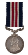 A MILITARY MEDAL (KGV) awarded to BOMBADIER ANTHONY McWIRTER of the 99th SEIGE BATTERY, Royal Garrison Artillery in 1918. Impressed named to him, he was awarded for his actions during the German offensive of March 1918.