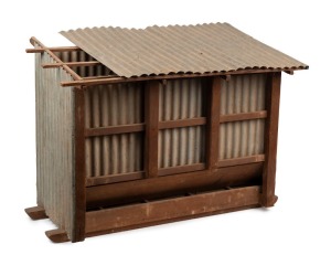 SALESMAN'S SAMPLE antique chicken coop, 19th/20th century, ​​​​​​​54cm high, 76cm wide, 45cm deep