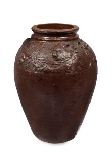 MASHMAN BROS. salt glazed pottery planter with Koala frieze, by Castle Harris, 34cm high