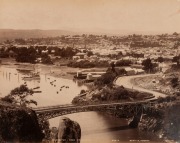 TASMANIA album including a nice selection of Tasmanian albumen prints many captioned. Of note: Examples by Beattie, Port Arthur Before the Fire. Also Lorne, Victoria showing the Coach on The Great Ocean Road, The Grand Pacific hotel in Lorne and many othe - 2